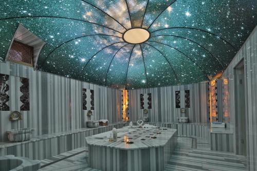 a rendering of a dining room with a star ceiling at Kapadokya Hill Hotel & Spa (12+) in Nevsehir