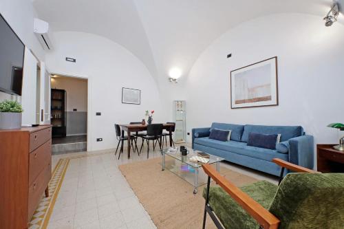 Кът за сядане в Luxury Spagna Apartments