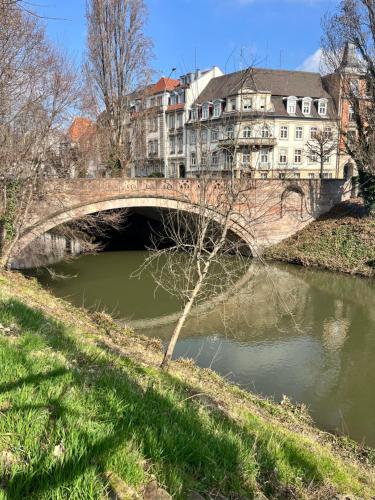 ストラスブールにあるLe petit Brooklynの川橋