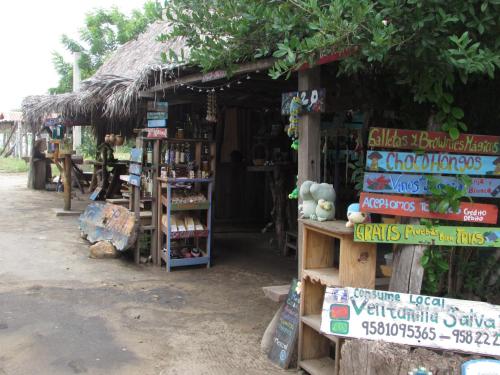 a store with books and other items on display at Hab #5 La Casa Del Profe Salo in Santa María Tonameca