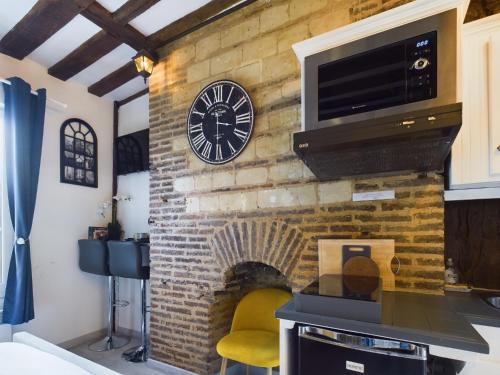 Η κουζίνα ή μικρή κουζίνα στο Studio Deschainets Troyes Gare et Centre Historique