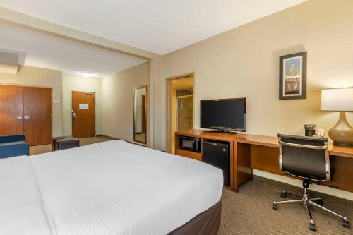 Televisyen dan/atau pusat hiburan di Comfort Inn & Suites Charleston Airport Convention Center