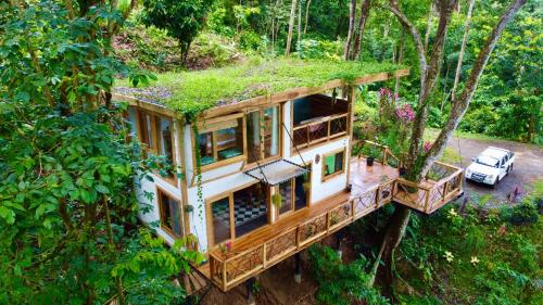 Jardín al aire libre en Jungle Spirit Treehouse