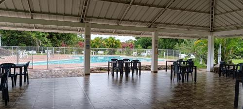 Kolam renang di atau dekat dengan Hotel Campestre Luna Roja