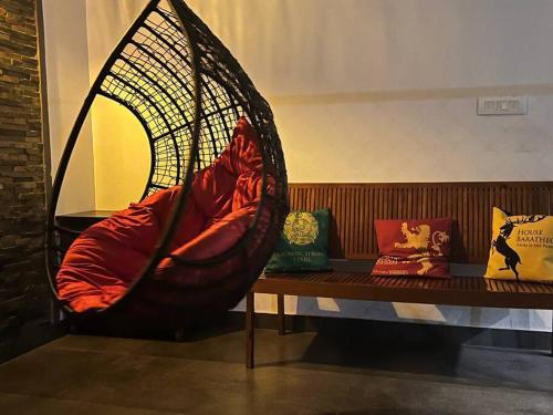 Posezení v ubytování Aanandam - An Independent Villa in 1 Acre Farm