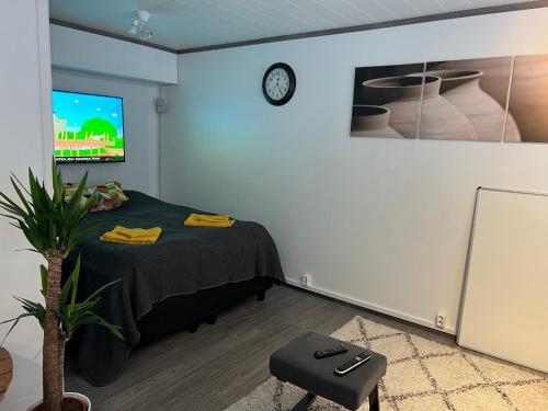 Télévision ou salle de divertissement dans l'établissement Matkatoimisto lähellä keskustaa