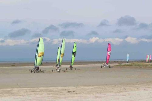a group of sailboats sitting on the beach at Nawenn locations - maison du bonheur in La Landec