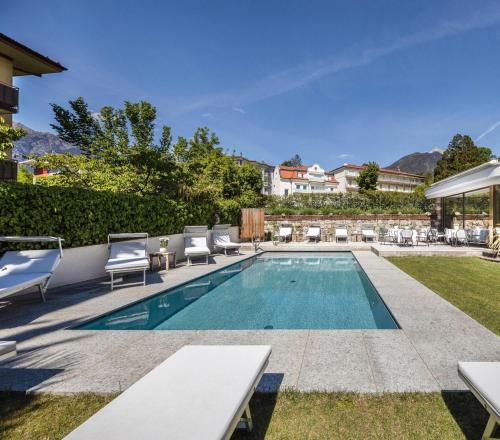 Πισίνα στο ή κοντά στο Alpimena Natur-Apartments Meran