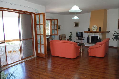 Χώρος καθιστικού στο Appartamento con terrazza vista mare a Maladroxia C51