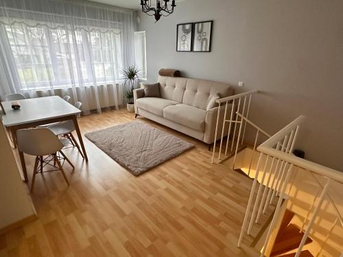Posezení v ubytování Cosy flat near Kuressaare castle