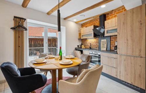 Η κουζίνα ή μικρή κουζίνα στο Haus Alte Schmiede Apt 4