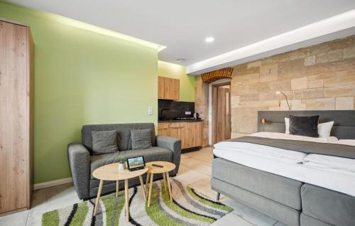 Η κουζίνα ή μικρή κουζίνα στο Haus Alte Schmiede Apt 2