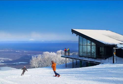 Hokkaido Hakodate Onuma National Park Kenzo's House v zimě