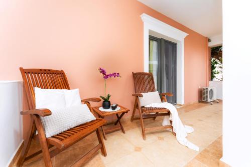Posezení v ubytování Ionian Coco Palm Beach Villas