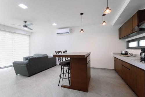 Dapur atau dapur kecil di La Poza Suites