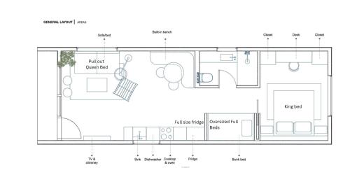 a floor plan of a house at Yellowstone Peaks Hotel in Island Park