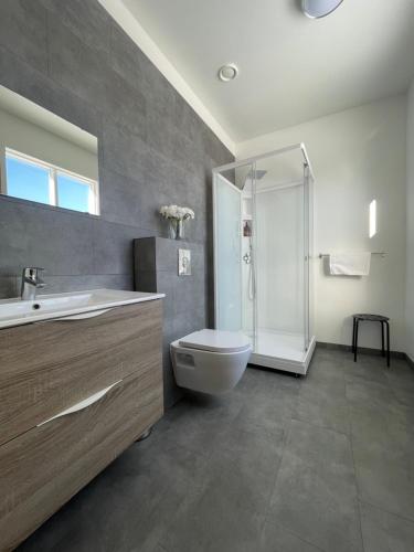 Koupelna v ubytování Bjork Guesthouse