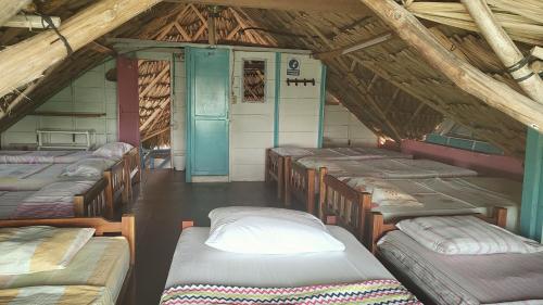 Postel nebo postele na pokoji v ubytování Milimar Hostal