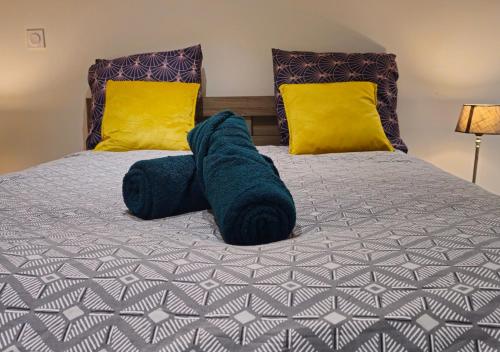 Postel nebo postele na pokoji v ubytování Castelnaudary - Appartement JARDIN