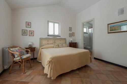 Ліжко або ліжка в номері Agriturismo Villa Caterina
