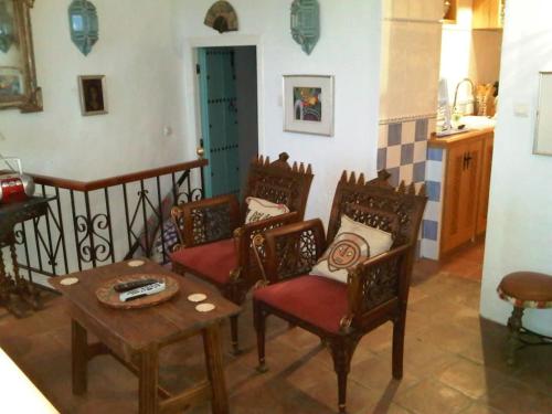 Χώρος καθιστικού στο 63 Calle Real, Frigiliana.