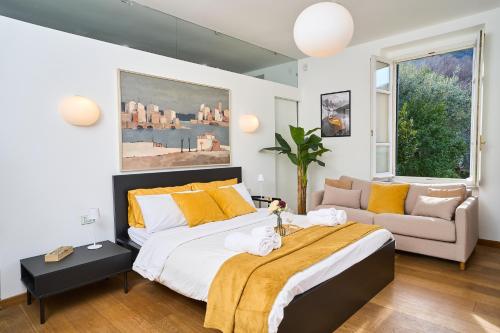 Letto o letti in una camera di [Villa Privata] Vista Mare - in Portovenere