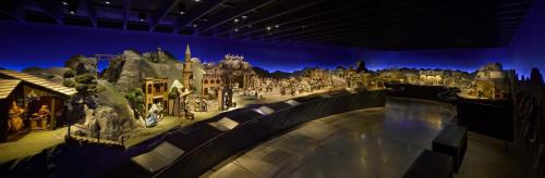 a model of a city on display in a museum at Kloster Bonlanden in Berkheim