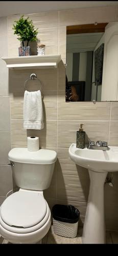 Ένα μπάνιο στο Hostal Rio Piedra