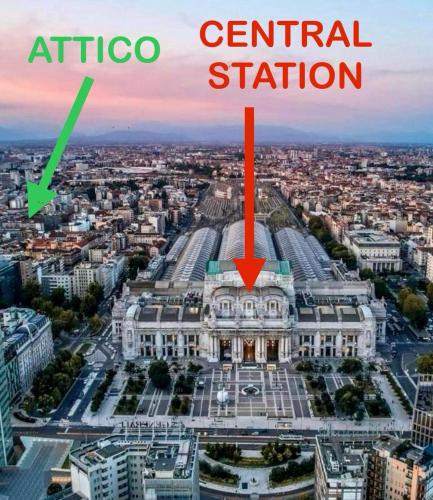 Penthouse in the sky with 30 sqm terrace Milan Central Station