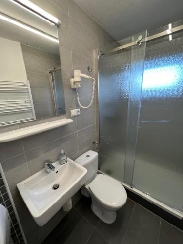 Koupelna v ubytování WG-Haus