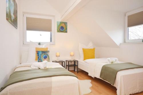 מיטה או מיטות בחדר ב-RT01-RI Apartment in Roth