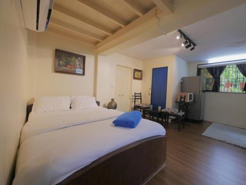 a bedroom with a large bed in a room at Ranger - Bandra West in Mumbai