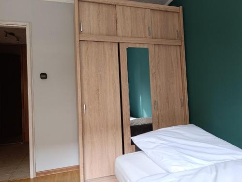 Postel nebo postele na pokoji v ubytování Apartament Astra Blisko Stadionu