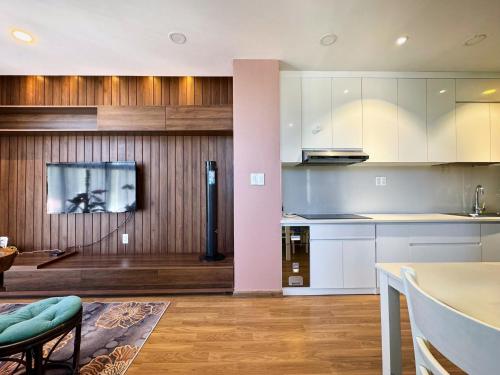 Dapur atau dapur kecil di Dalat Center Residence