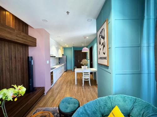 Dapur atau dapur kecil di Dalat Center Residence