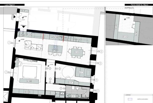 a floor plan of a building with at Luxury House in Bologna Marchesana 100 mq in Bologna
