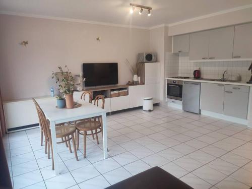 Kuchyň nebo kuchyňský kout v ubytování 4-persoons appartement met een mooi uitzicht