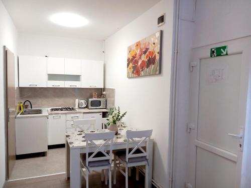 Dapur atau dapur kecil di Apartment Centar
