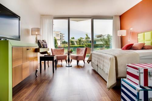 Katil atau katil-katil dalam bilik di Eden Roc Marina Hotel