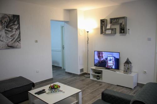 TV a/nebo společenská místnost v ubytování Apartment Matija