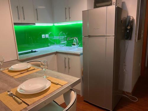 Kuchyň nebo kuchyňský kout v ubytování Lucky Studio