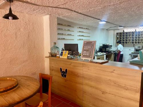 Køkken eller tekøkken på Casa Chevere Hostel Boutique