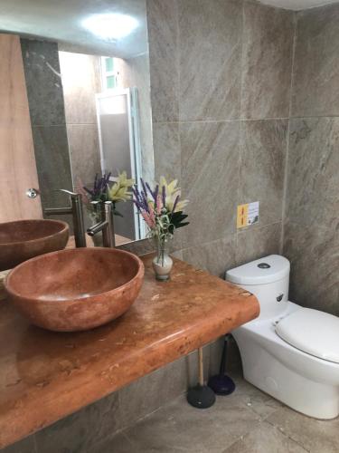 Koupelna v ubytování Casa Picón Cancún