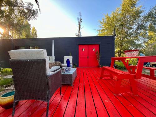 Μπαλκόνι ή βεράντα στο Casa Melipillán - BBQ Cocina Mini-Piscina Jacuzzi