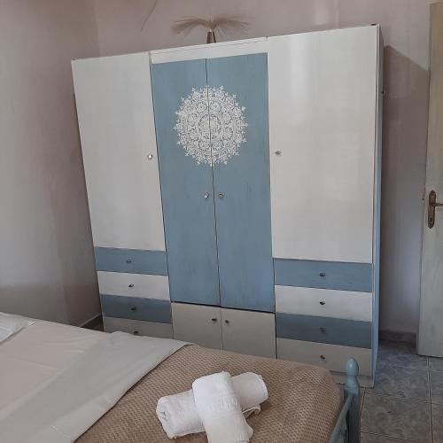 Ένα ή περισσότερα κρεβάτια σε δωμάτιο στο Boho beach house