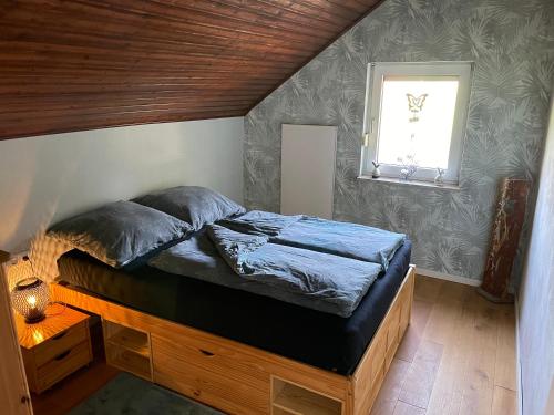 Postel nebo postele na pokoji v ubytování Ferienwohnung mit Flair