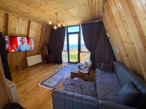 TV a/nebo společenská místnost v ubytování Cottage "Sunset"