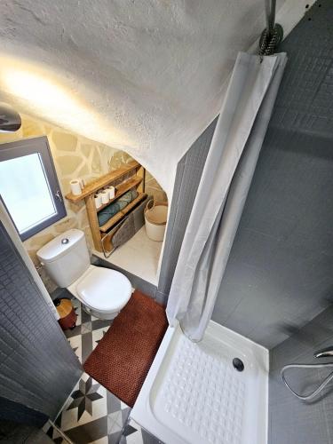 - une salle de bains avec toilettes dans l'établissement T2 Tout confort, Climatisé, à Toulon