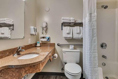 Bilik mandi di SureStay Hotel by Best Western Spicer