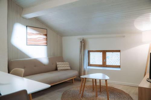 Ruang duduk di Appartement centre Puy-en-Velay